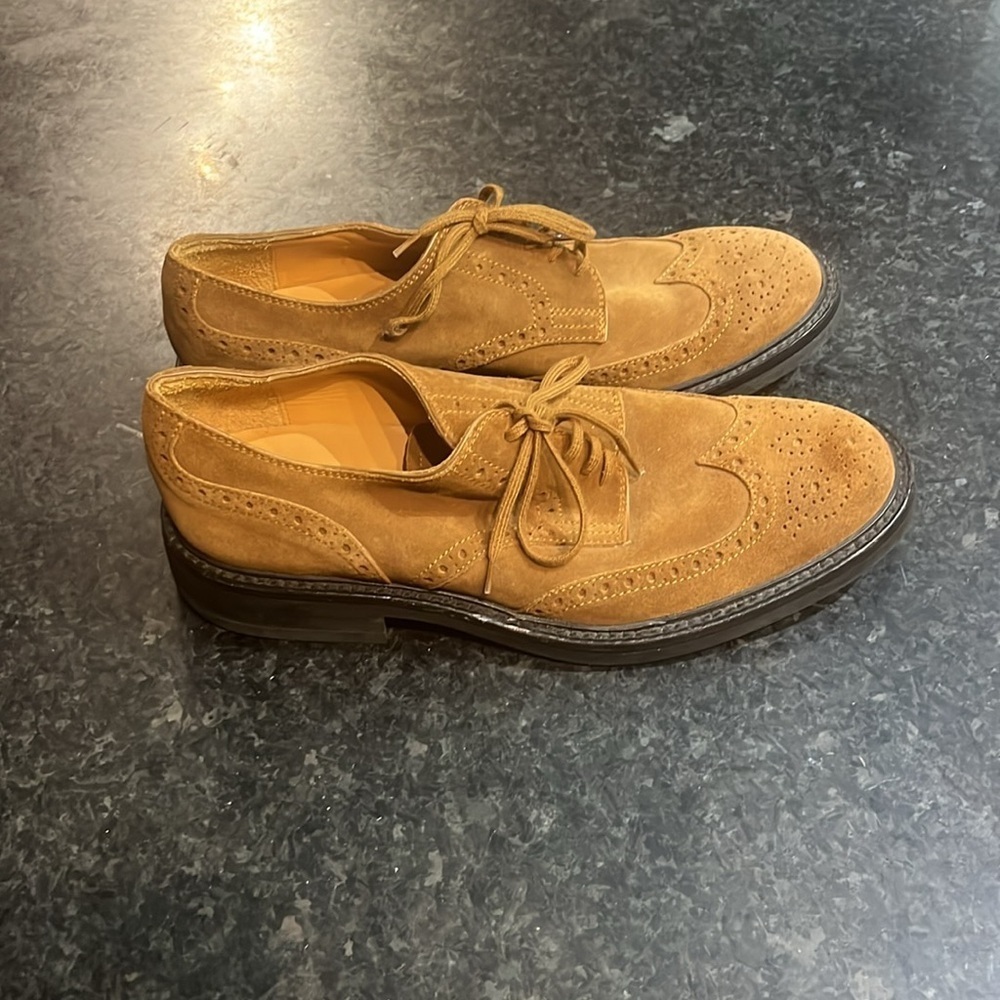 Men's Tan Suede TODS Dress Shoes - Picture 2 of 6